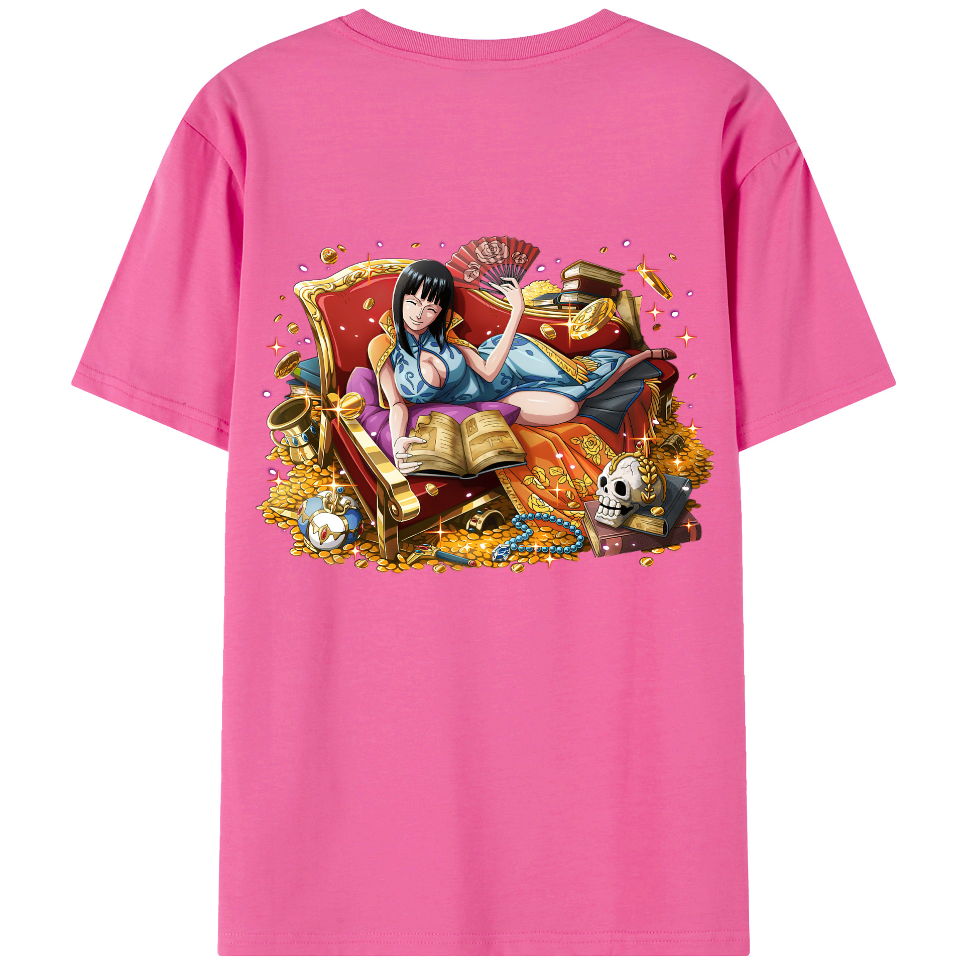 ワンピース ニコ・ロビン ONE PIECE Nico Robin レディース半袖Tシャツ(バックプリント)